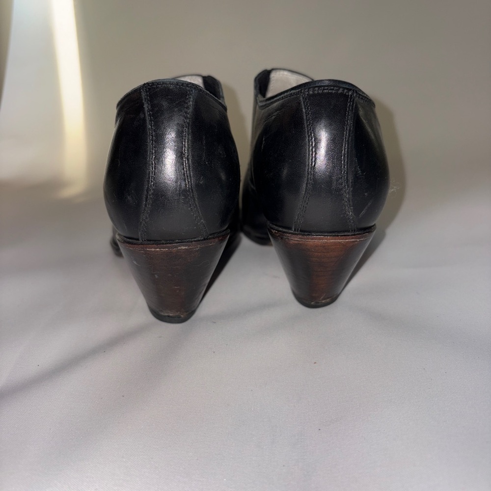 Charlie 1 Horse Black Western Heeled Mules by Lucchese - Picture 4 of 8